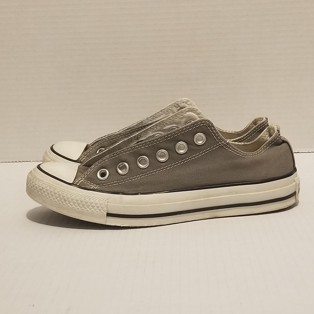 Converse All Stars Lo Gray Womens Preloved Sz 7